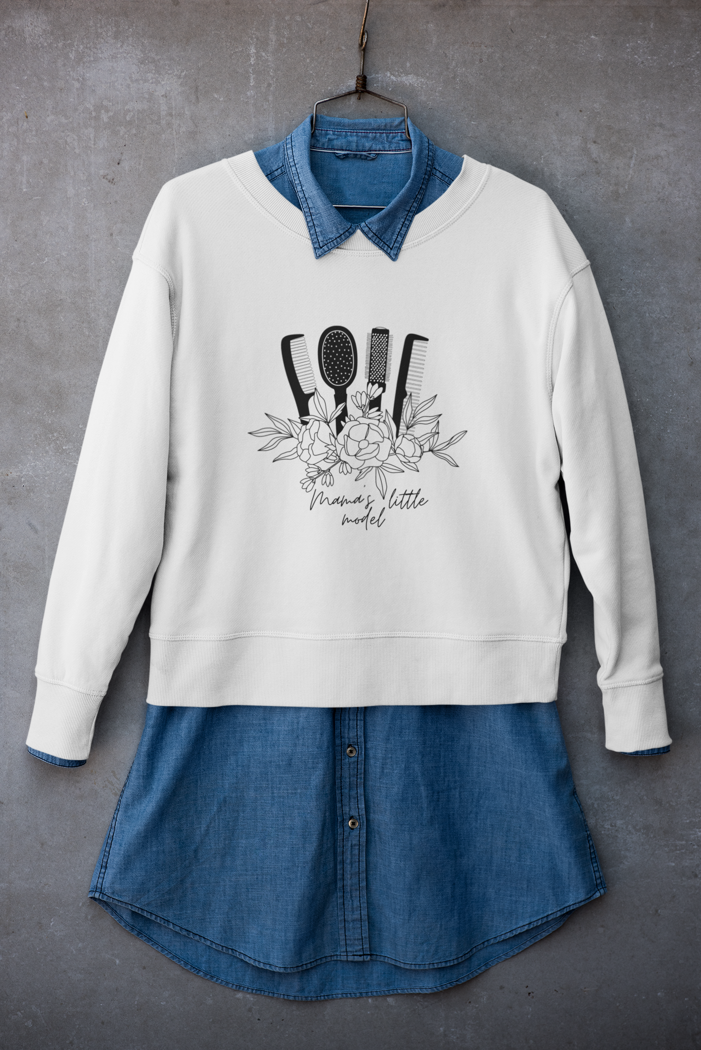 Mama's little model | Kids sweater