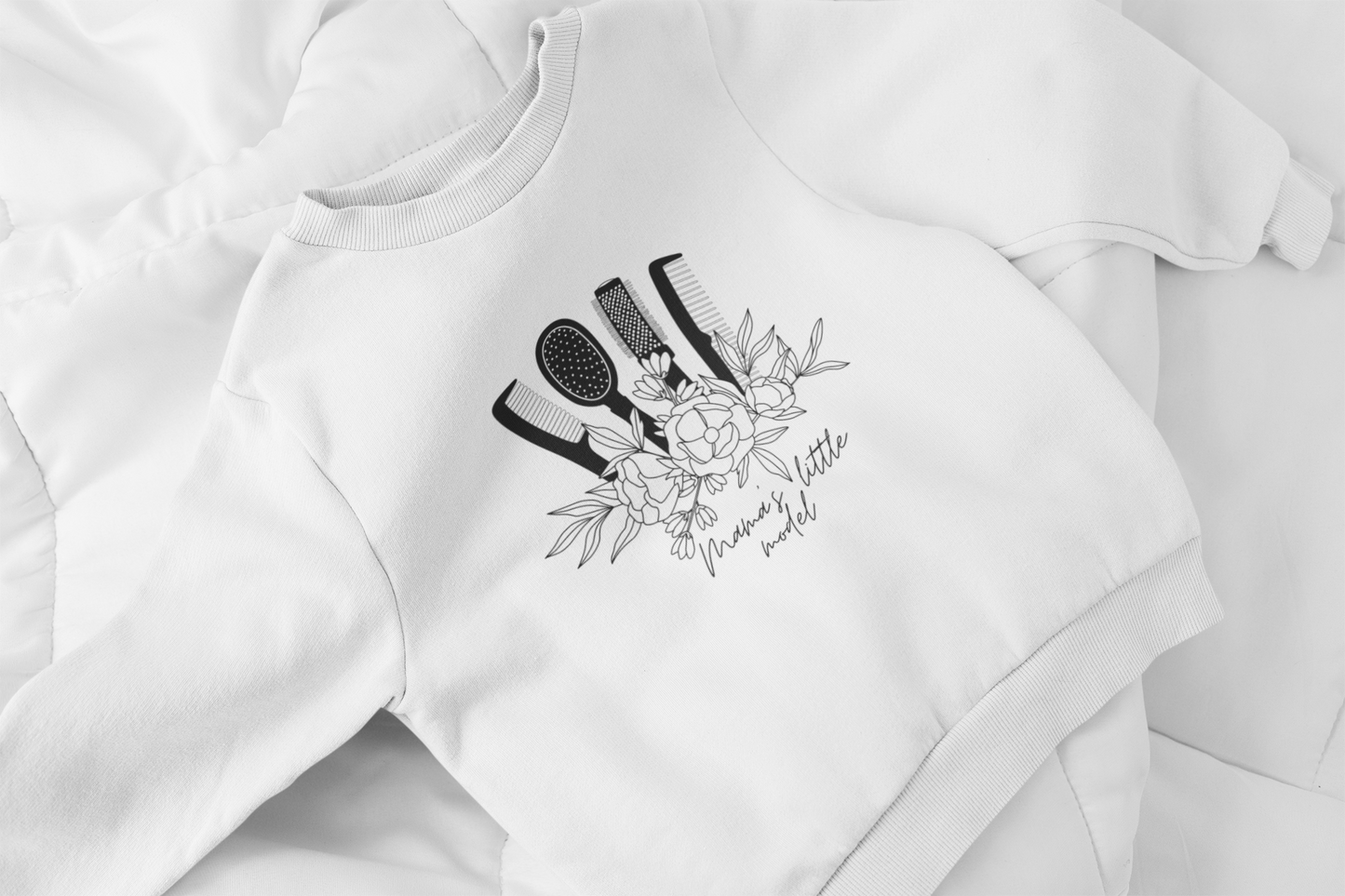 Mama's little model | Kids sweater