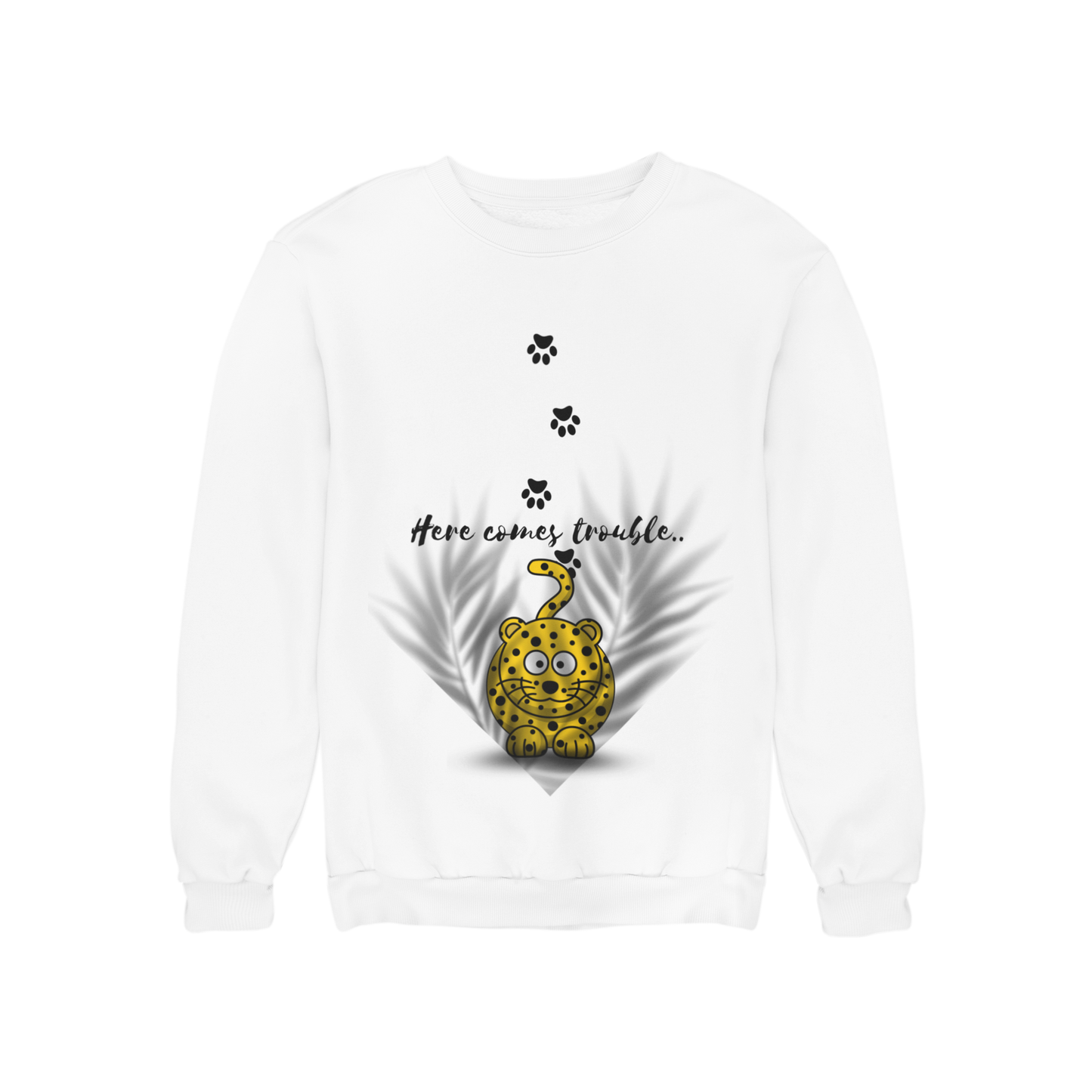 Here comes trouble | Kids sweater