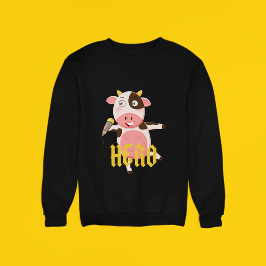 Cow Hero | Kids sweater