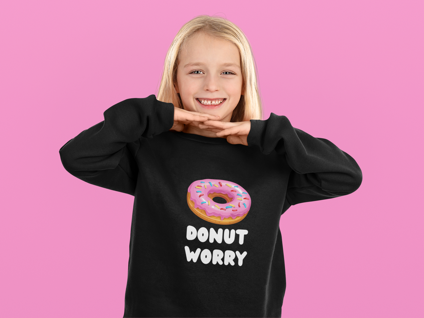 Donut worry | Kids sweater