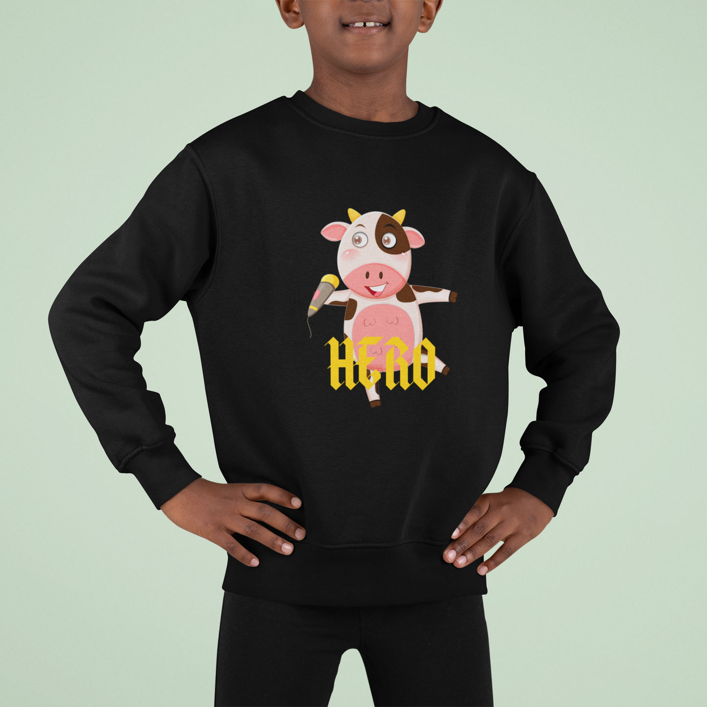 Cow Hero | Kids sweater